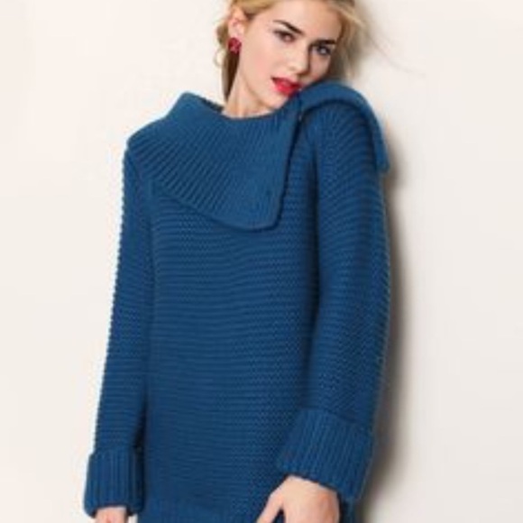 Kate Spade Alyssa Chunky Oversized Wool Sweater - Picture 1 of 7